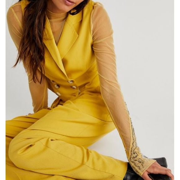 Free People Gabbie Vest Suit Set 12 - Picture 5 of 6